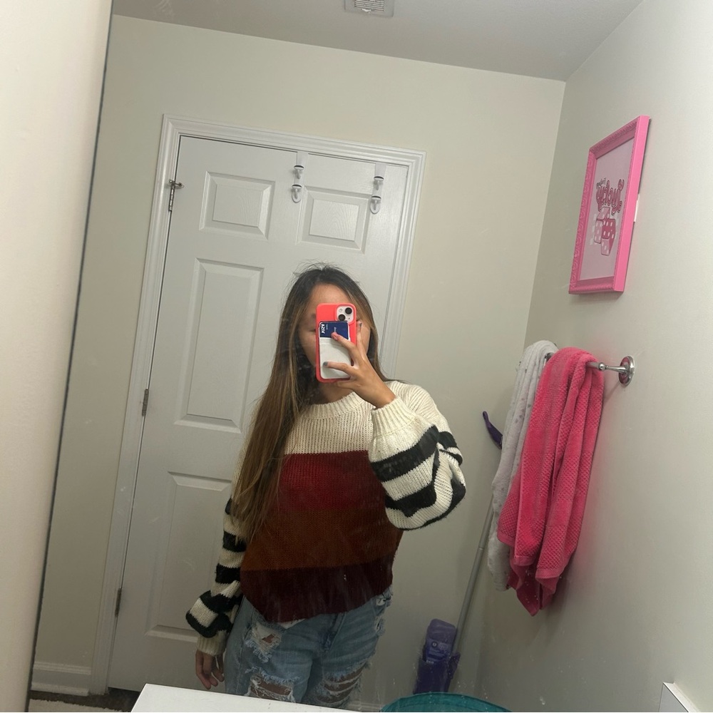 Striped Colorblock Sweater